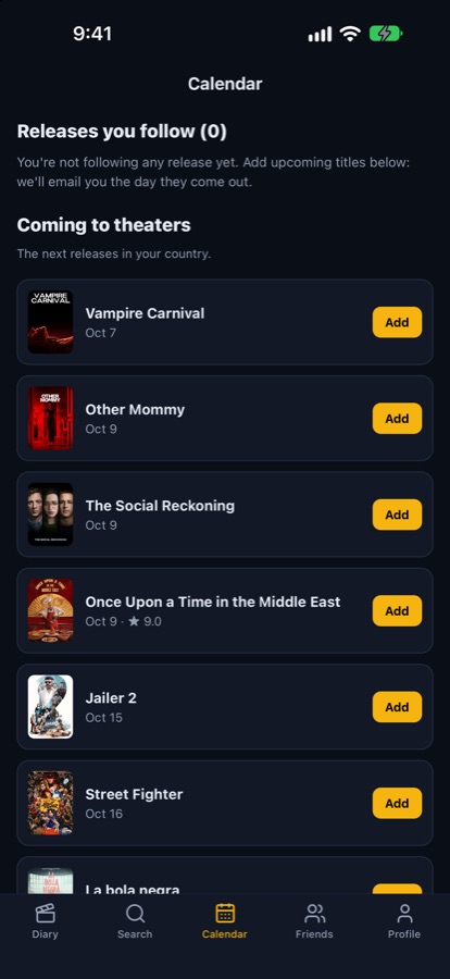 Theatrical releases